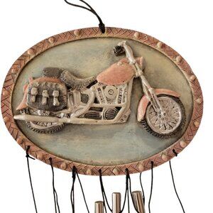 Spoontiques Motorcycle Wind Chime NWT Biker Bike Travel America Road Trip Music